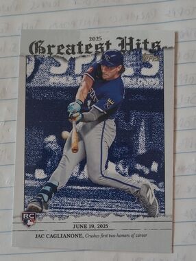 Topps 2025 Greatest Hits Jac Caglianone Baseball Card - Blue/Gray